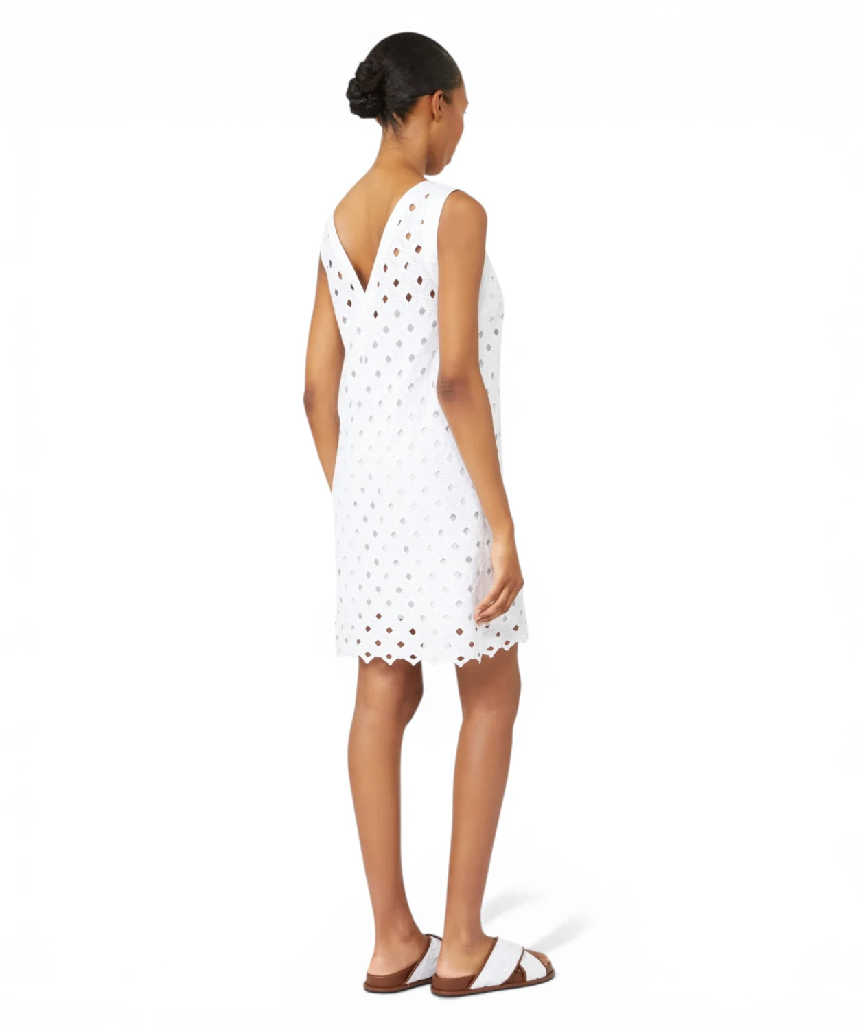 Max Mara Abito Corto Beachwear in Jersey Macramé