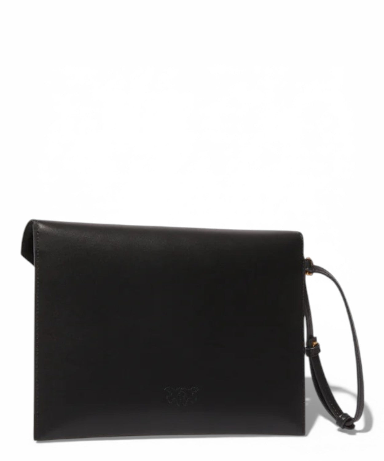 PINKO pochette a mano in pelle con logo e tracolla rimovibile