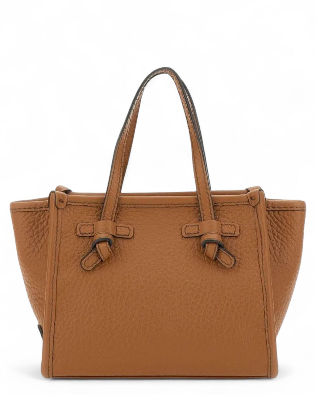 Borsa Marcella Joy Gianni Chiarini in pelle bubble double color cuoio, elegante e compatta, perfetta per look serali sofisticati.