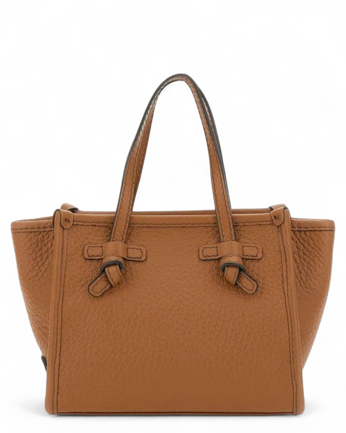 Borsa Marcella Joy Gianni Chiarini in pelle bubble double color cuoio, elegante e compatta, perfetta per look serali sofisticati.