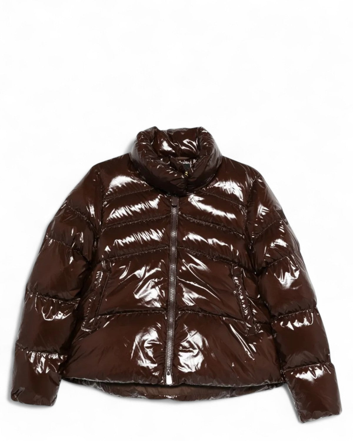 Piumino Caban in Crystal Nylon con Logo Love Birds-Pinko-Piumini-Vittorio Citro Boutique