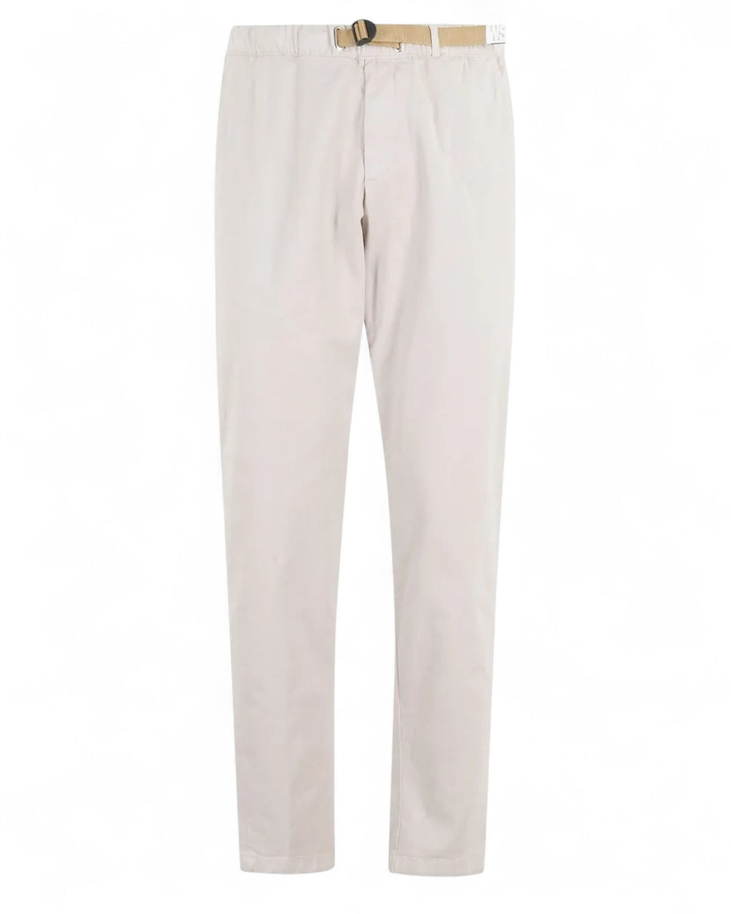 Pantaloni con vita elasticizzata e chiusura con fibbia-WHITE SAND-Pantaloni-Vittorio Citro Boutique