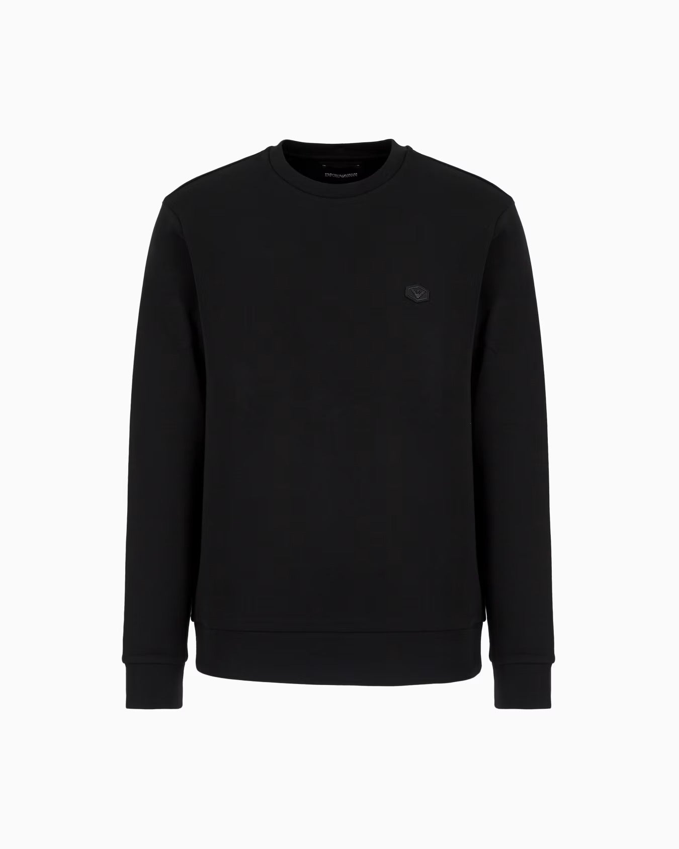 Felpa Jersey con Micro Patch Logo-Emporio Armani-Felpe-Vittorio Citro Boutique