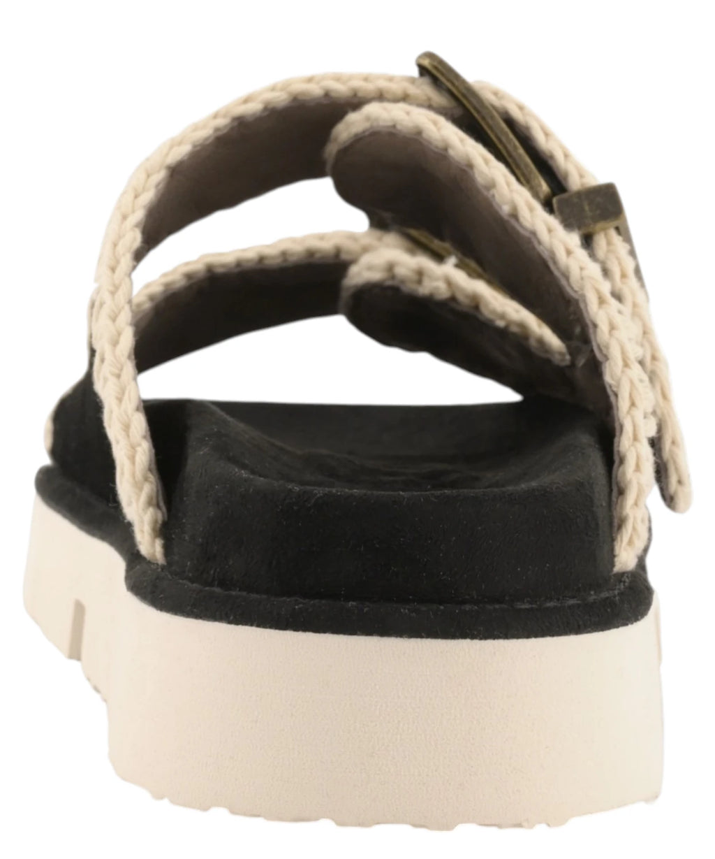 Mou Suede Bio Two-Buckle Sandals