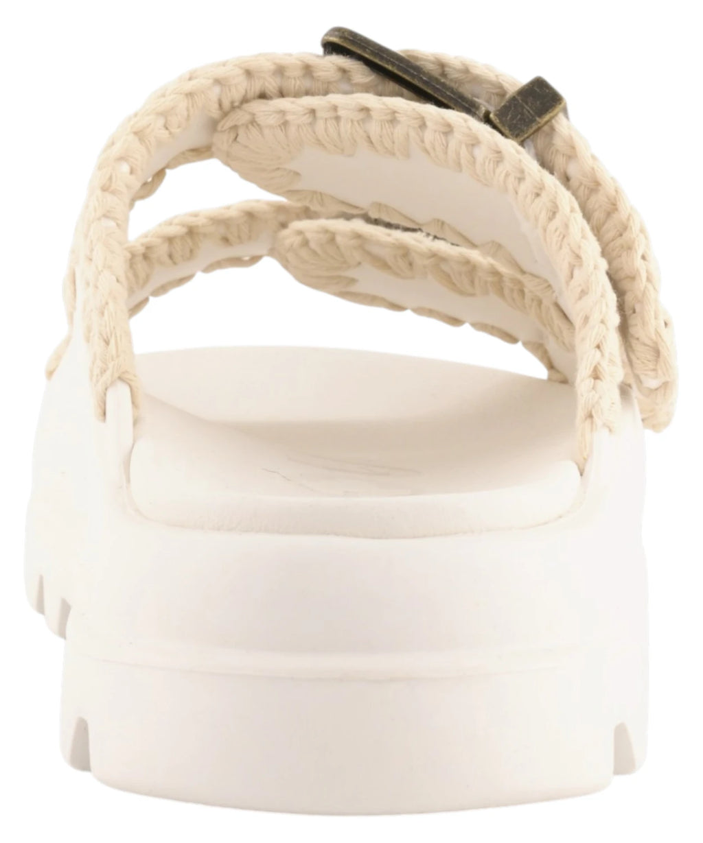 Mou Women's Eva One-Piece Two-Buckle Slide Sandals