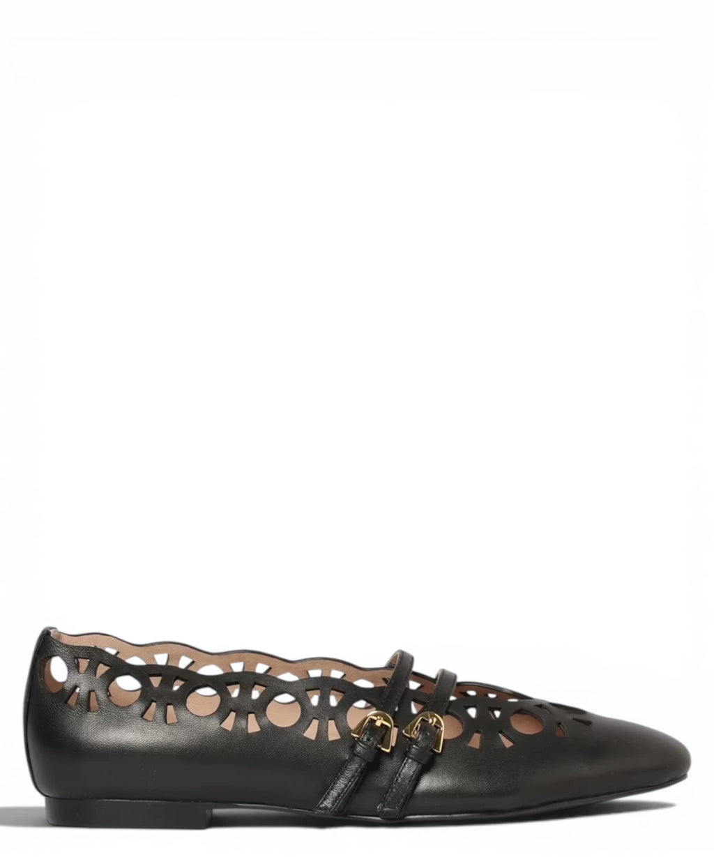 Coccinelle Risako Ballerinas in Perforated Leather