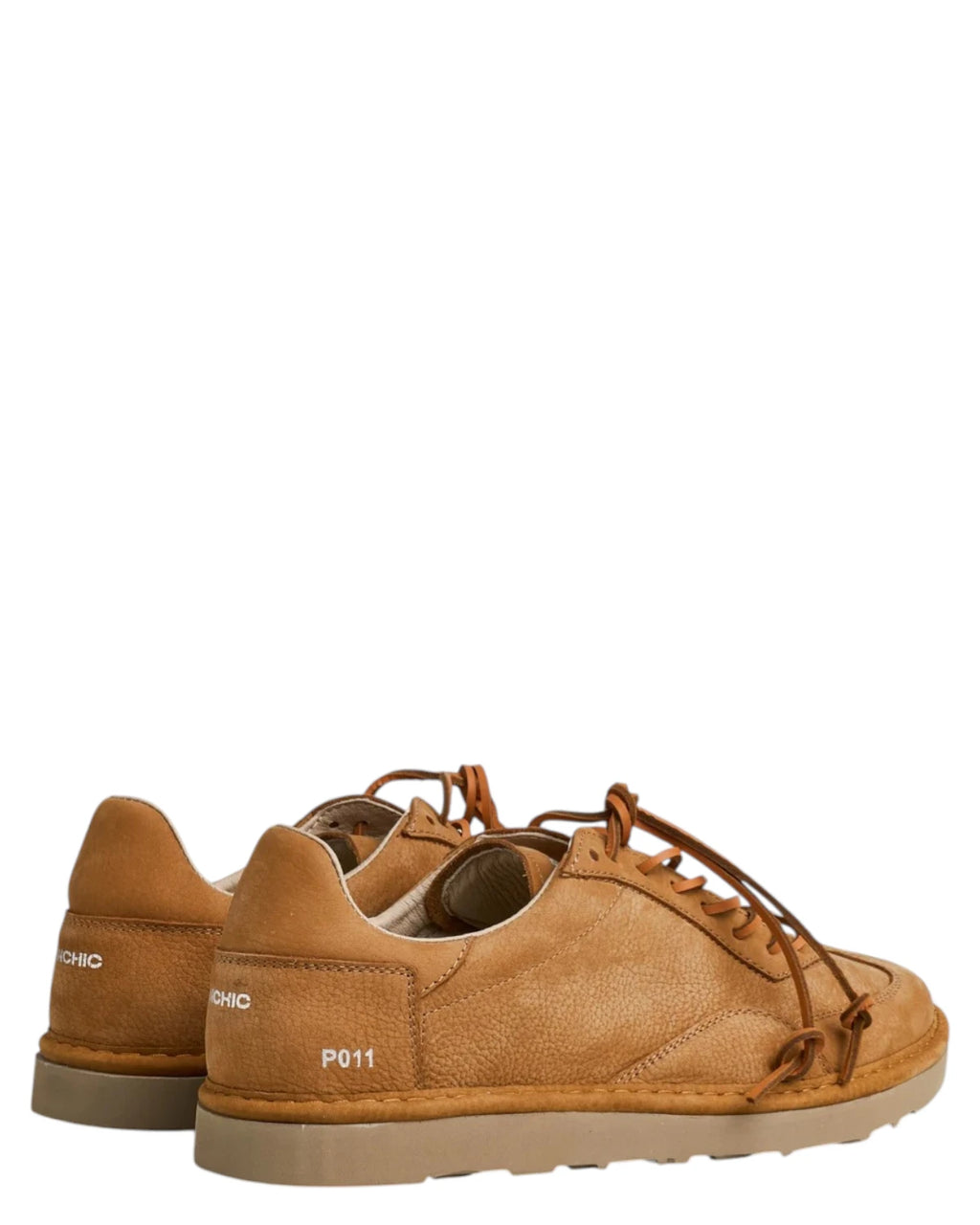 Men's lace-up shoes in nubuck Brown Sugar Panchic P011