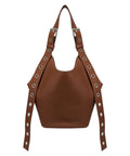 Dondup Small Leather Hobo Shoulder Bag