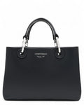 Borsa MyEA Shopper Piccola in Nappa Nera-Emporio Armani-Borse a mano-Vittorio Citro Boutique