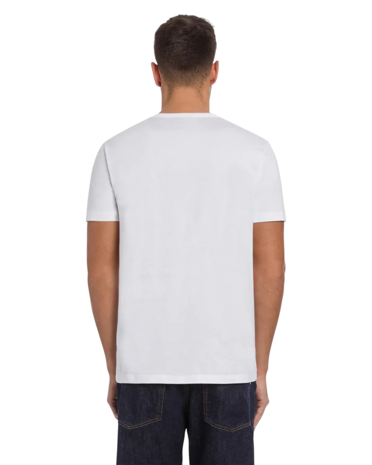 T-shirt girocollo cotone Dondup con logo ricamato