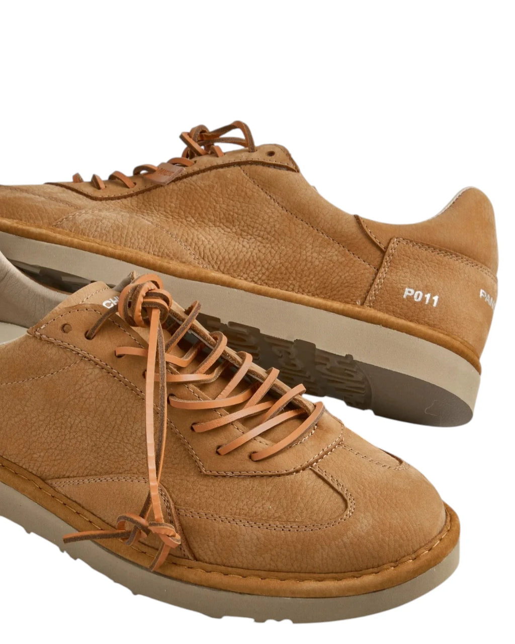 Men's lace-up shoes in nubuck Brown Sugar Panchic P011