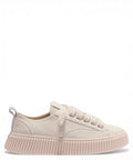 RHUN Sneakers Beige in Pelle Martellata
