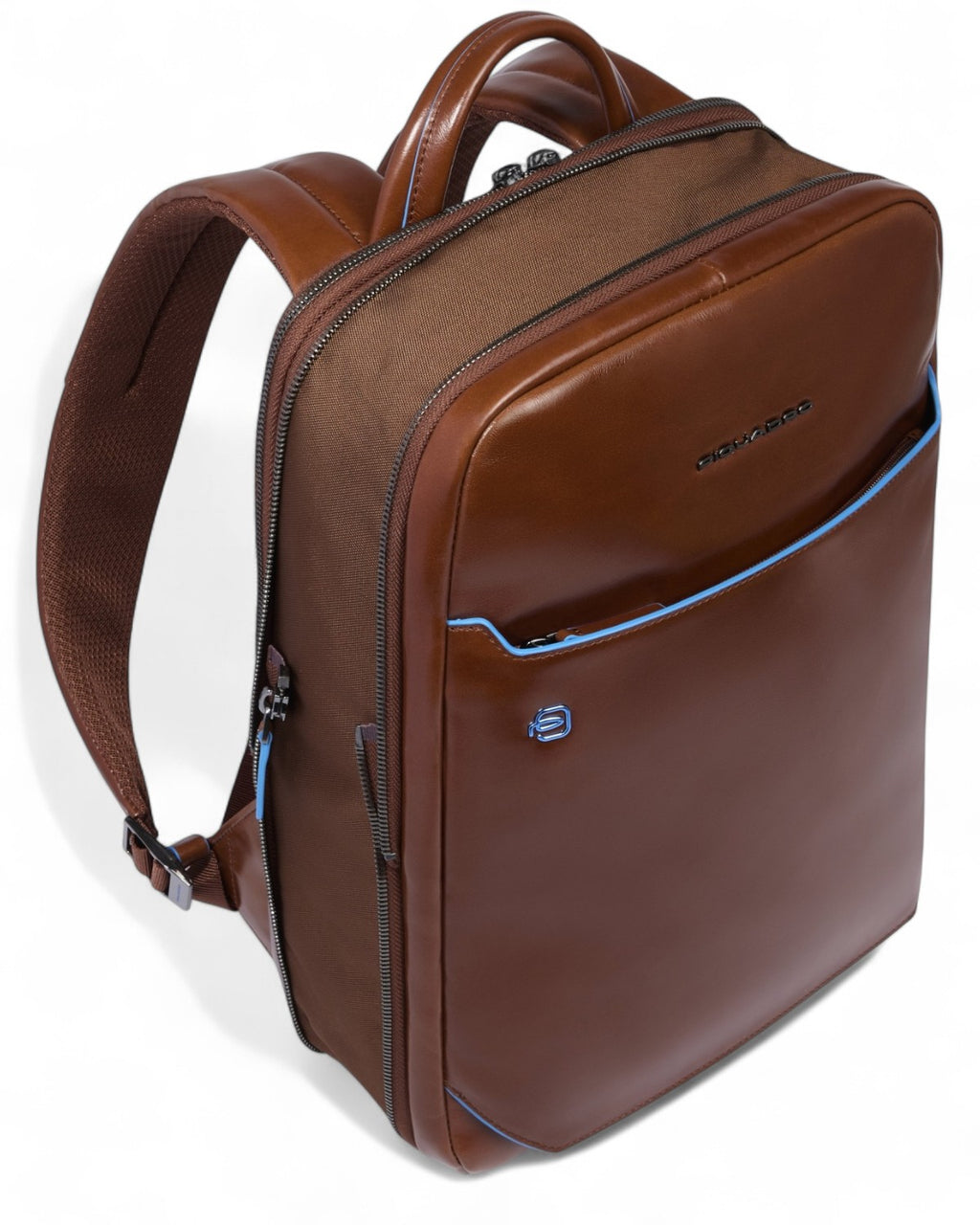 Zaino in Pelle con Estensione-Piquadro-Zaini-Vittorio Citro Boutique