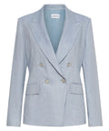 Marella BUSSOLA Double-breasted Linen Blend Blazer