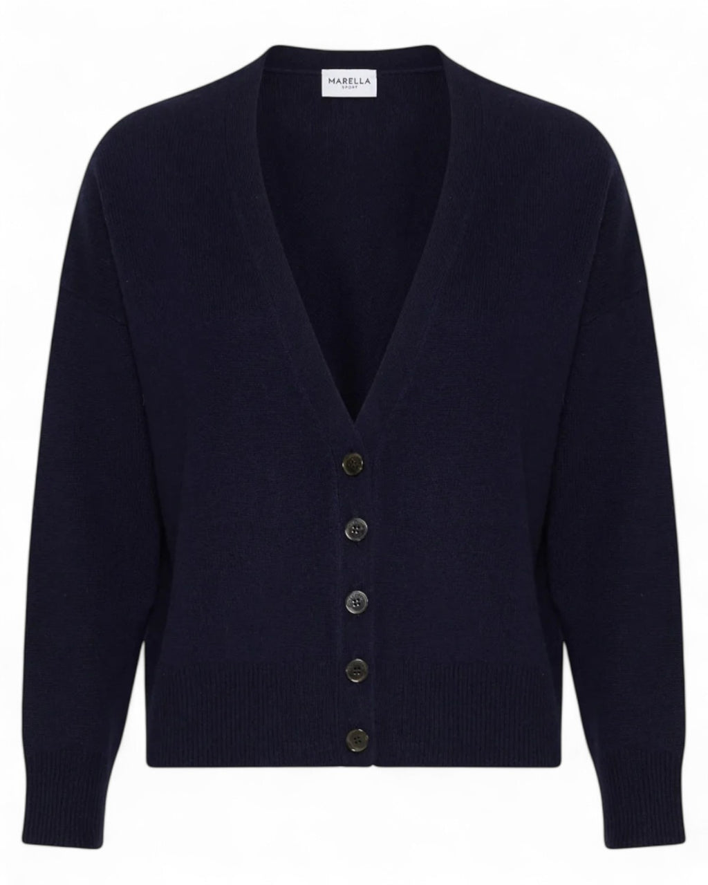 Cardigan in lana e cashmere con fit boxy-Marella-Maglieria-Vittorio Citro Boutique