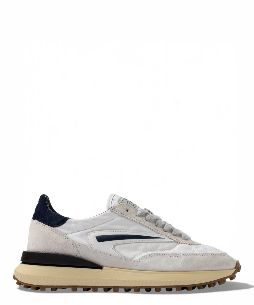 D.A.T.E. Athleta Nylon White Blue Sneakers