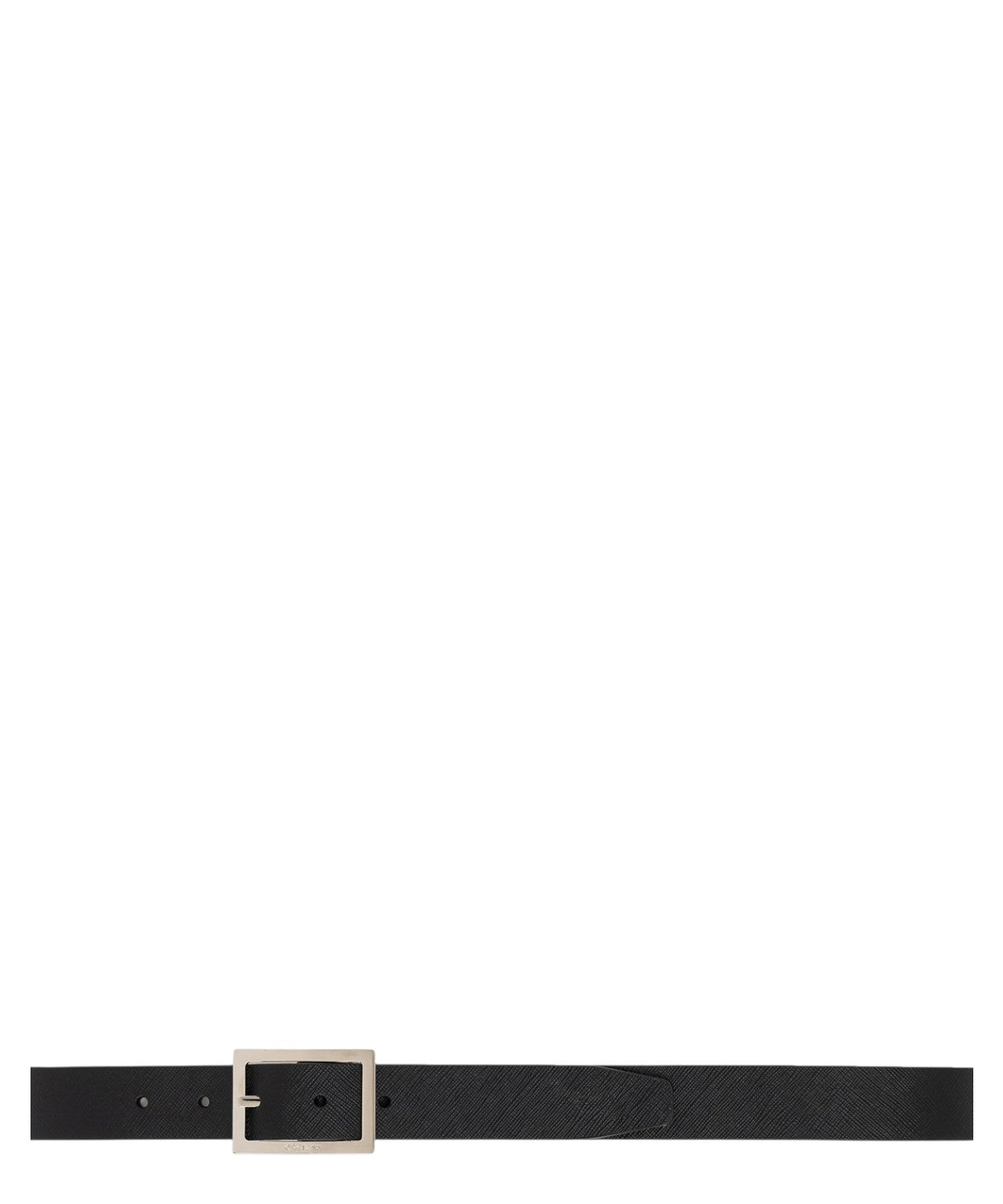 Cintura Reversibile Saffiano Double in Pelle 3 cm