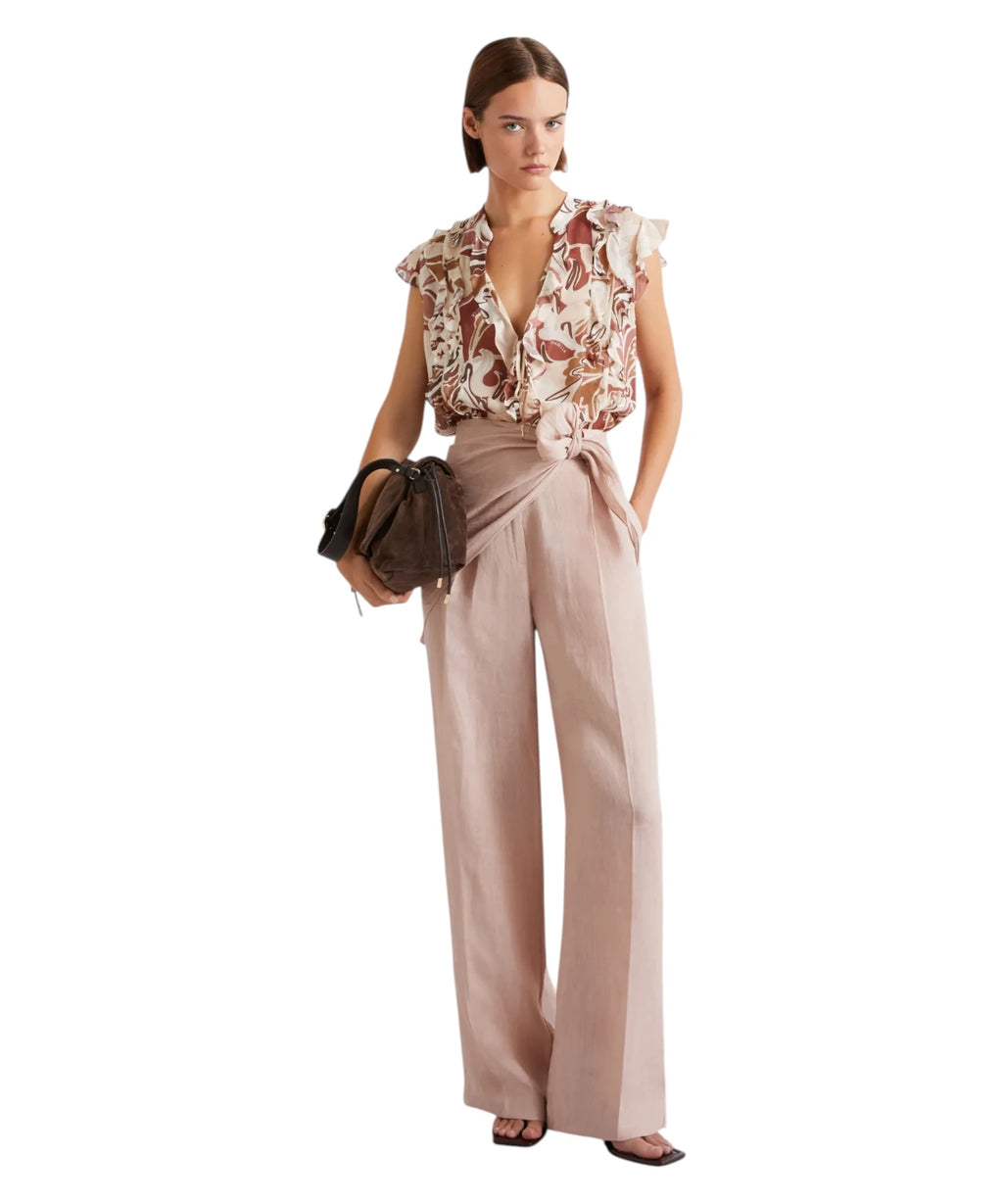 Marella UGOLA Georgette Top with Ruffles