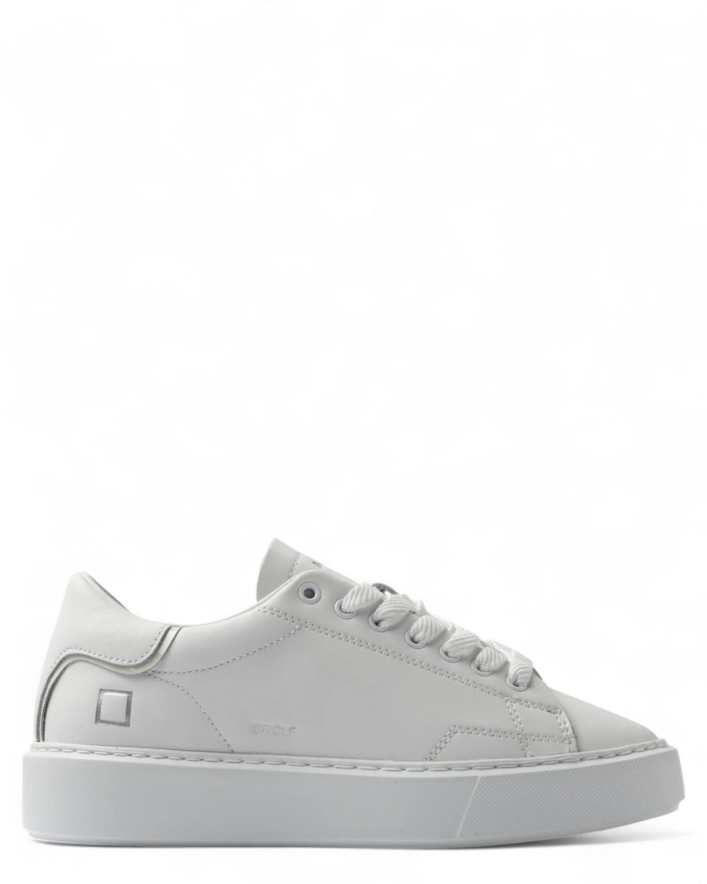 Sneakers Sfera Calf White in Pelle Bianca-D.A.T.E.-Sneakers-Vittorio Citro Boutique