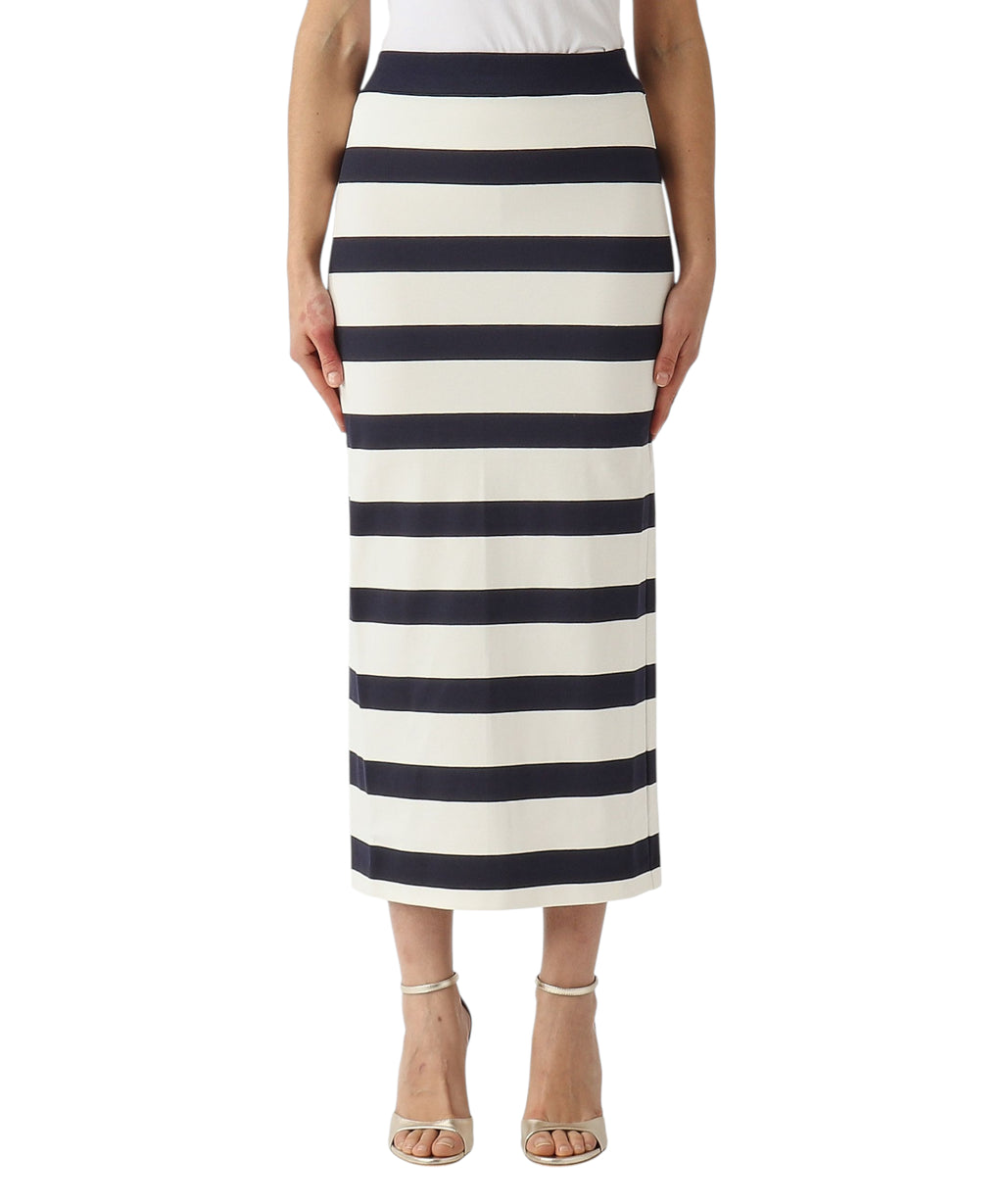 Lang stribet nederdel MM Max Mara RIVIERA
