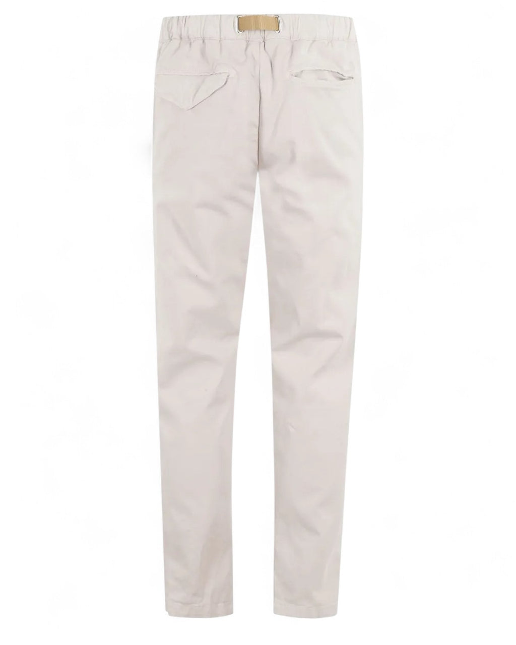 Pantaloni con vita elasticizzata e chiusura con fibbia-WHITE SAND-Pantaloni-Vittorio Citro Boutique