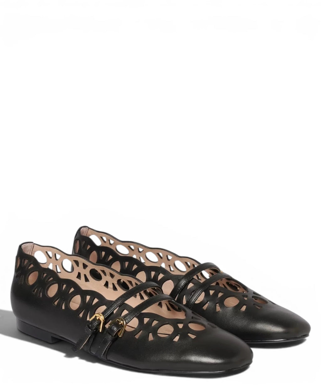 Coccinelle Risako Ballerinas in Perforated Leather