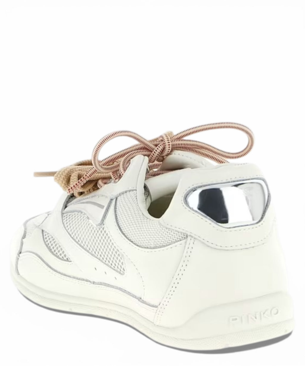 Pinko YULIA 01 sneakers with double laces and appliqués