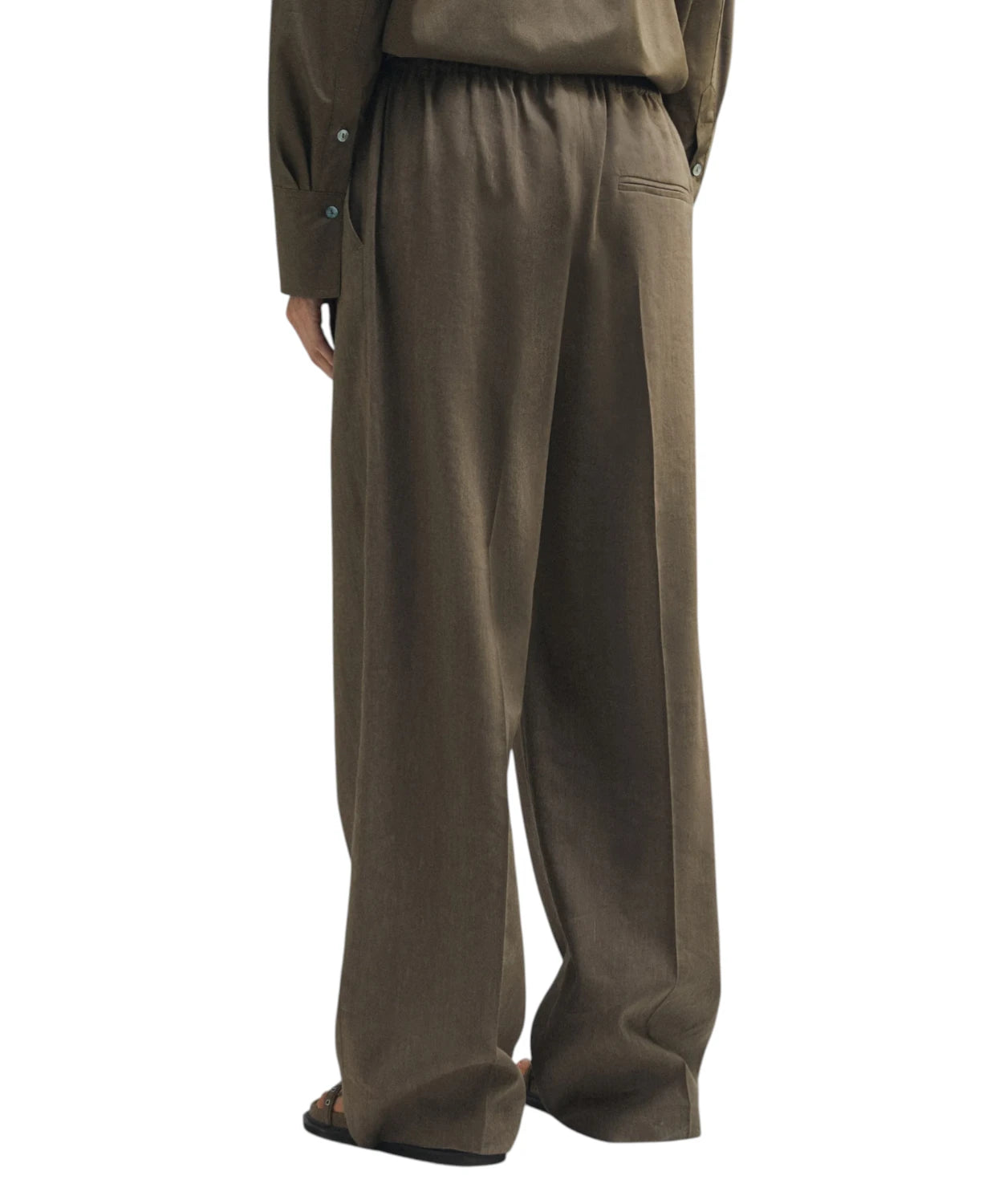 Pantalone Marella MALLORO Lino Viscosa con Coulisse