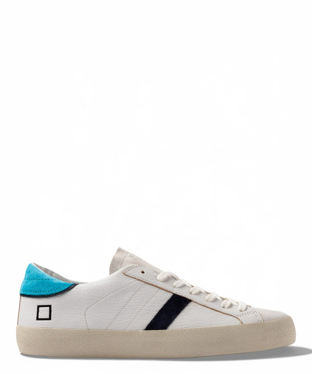 Zapatillas D.A.T.E. Hill Low Fluo Blanco-Azul