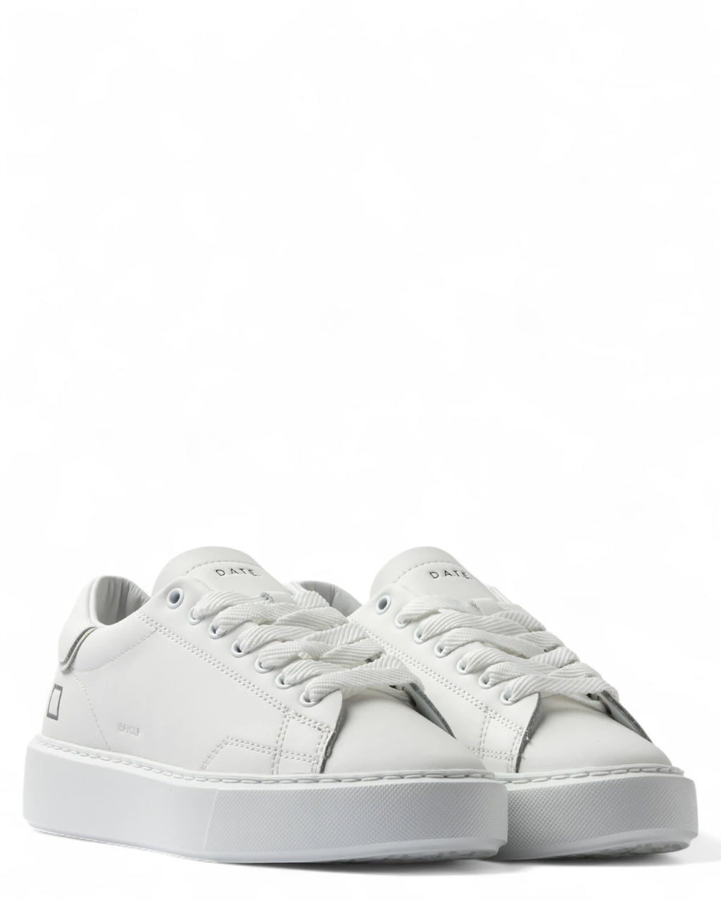 Sneakers Sfera Calf White in Pelle Bianca-D.A.T.E.-Sneakers-Vittorio Citro Boutique