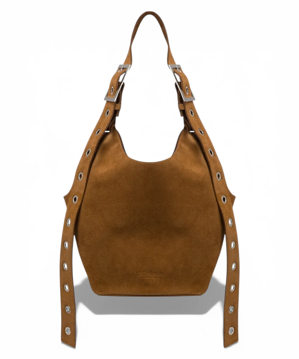 Hazelnut Calfskin Hobo Bag