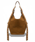 Hazelnut Calfskin Hobo Bag