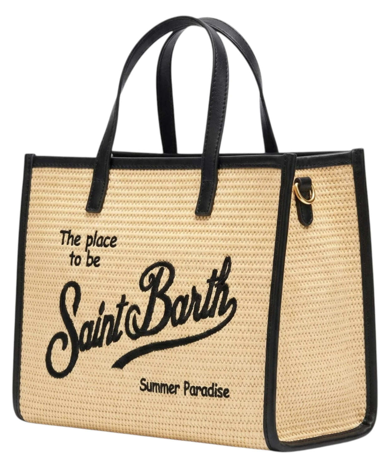 Borsa Donna MC2 Saint Barth in Paglia Mid Straw