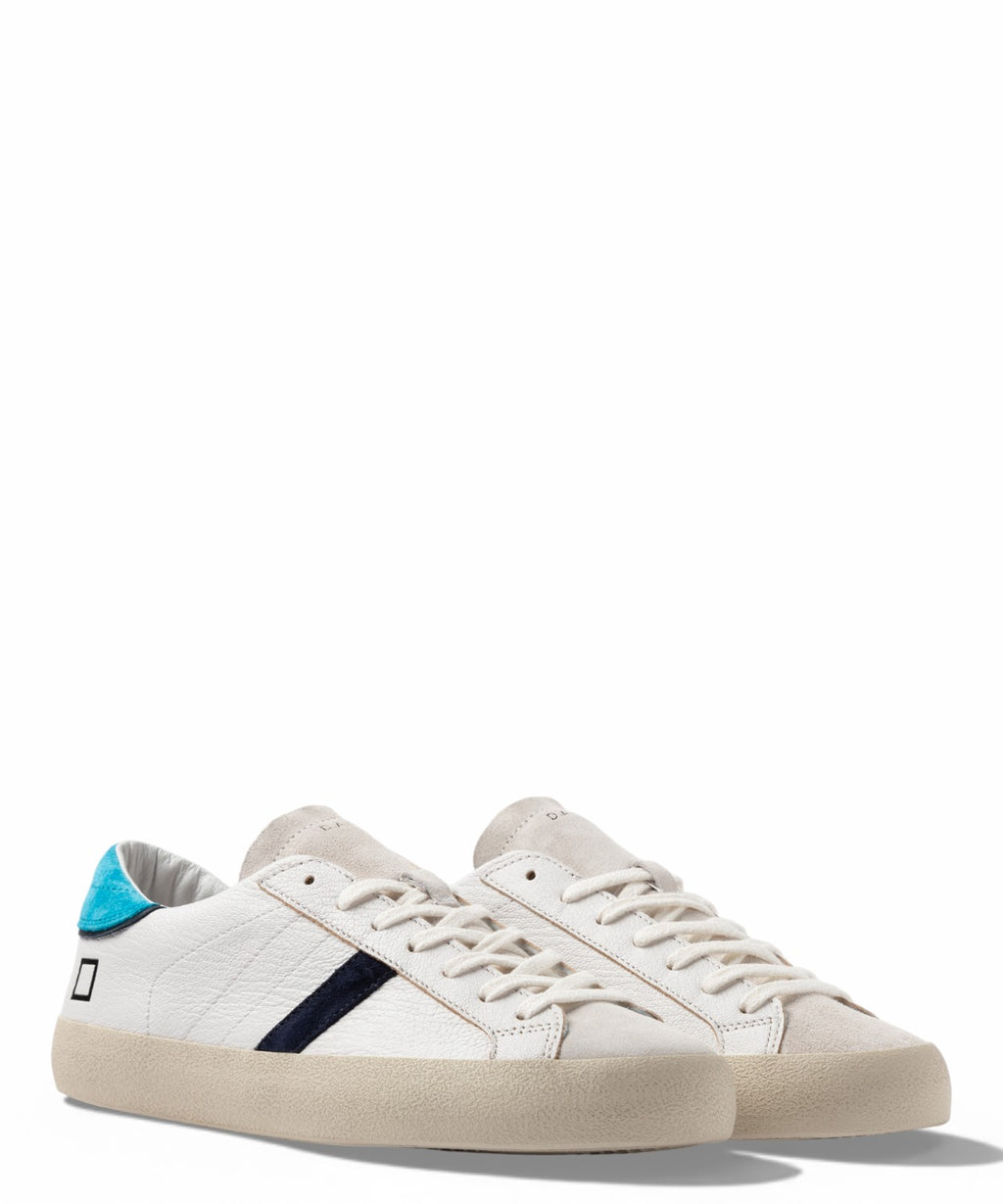Zapatillas D.A.T.E. Hill Low Fluo Blanco-Azul