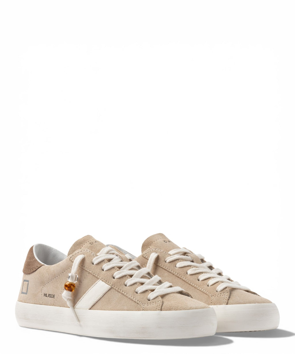 D.A.T.E. Hill Low Suede Beige Sneakers