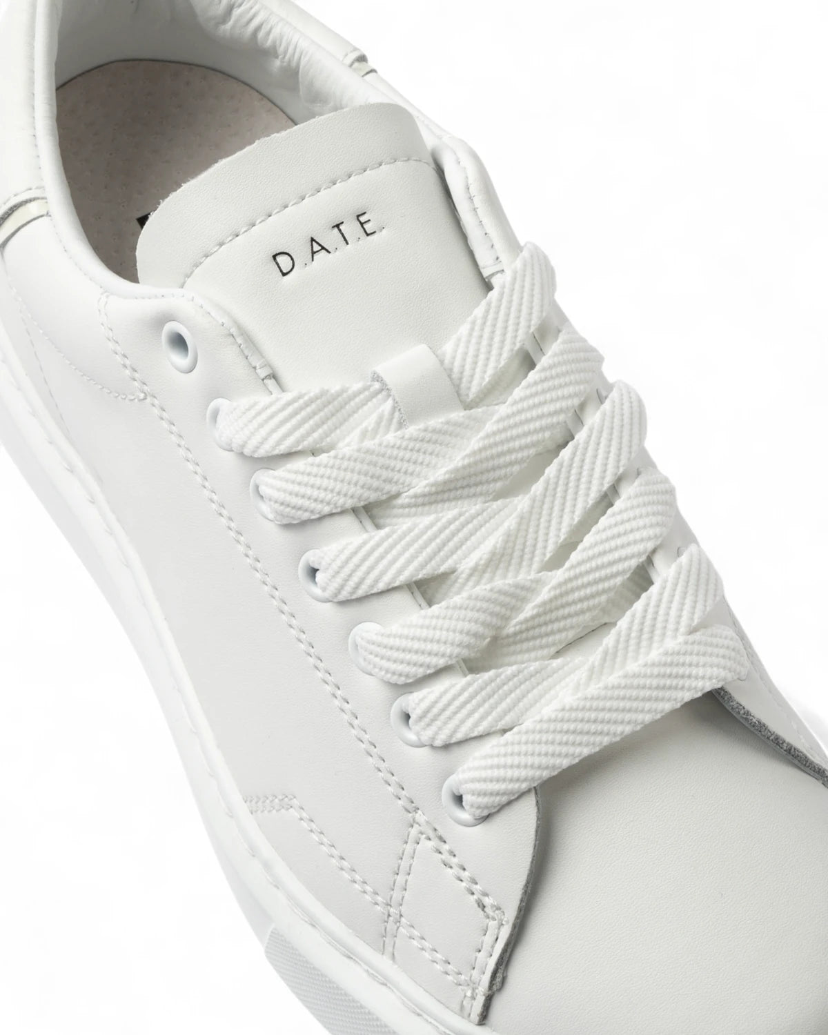 Sneakers Sfera Calf White in Pelle Bianca-D.A.T.E.-Sneakers-Vittorio Citro Boutique