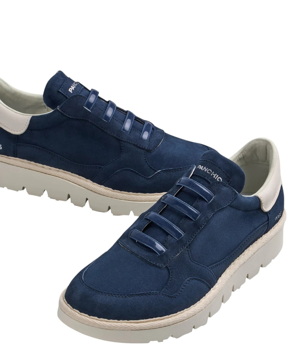 Men's Slip-On P005 Night Blue Suede Sneakers