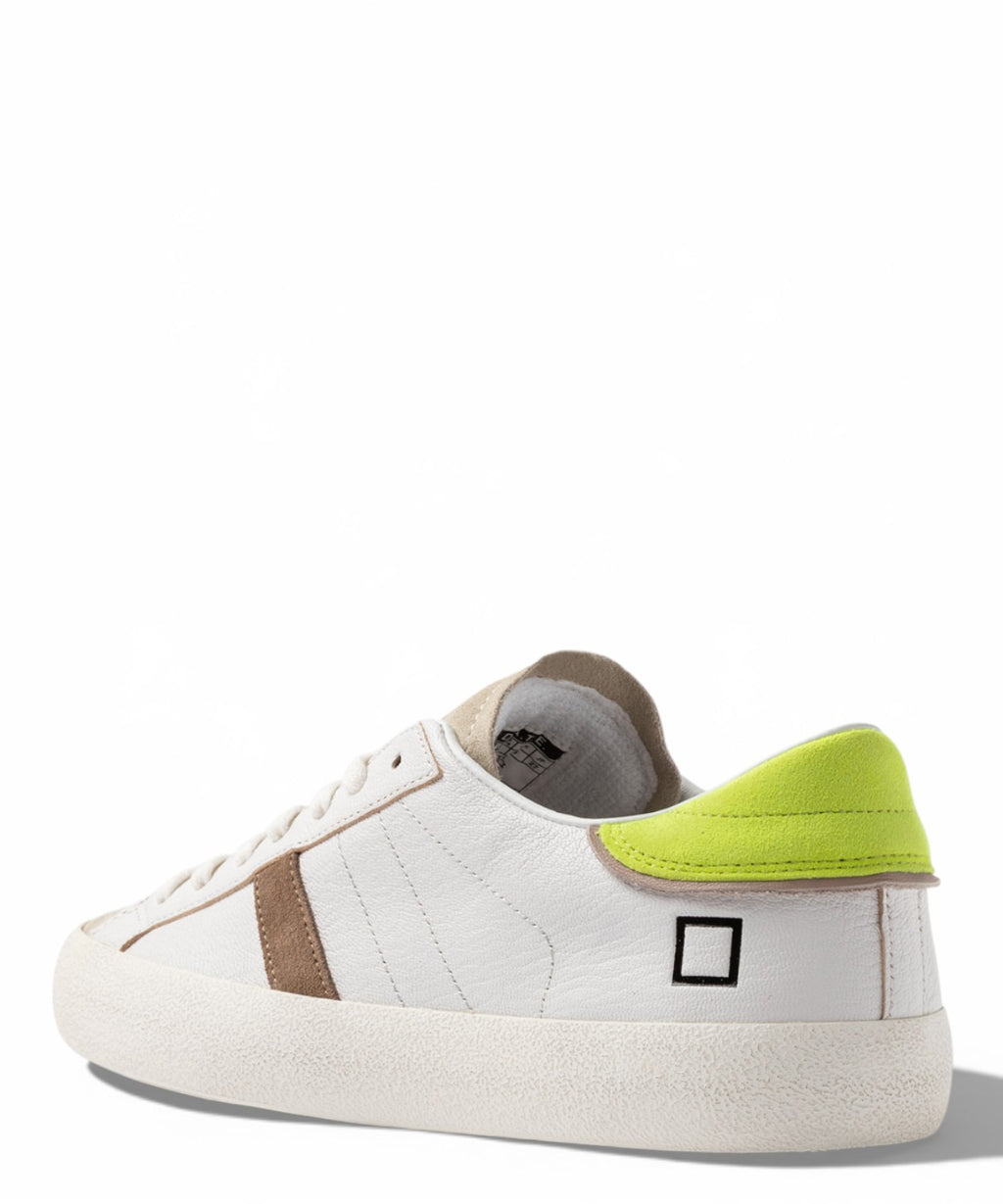 D.A.T.E. Hill Low Fluo White-Yellow Sneakers