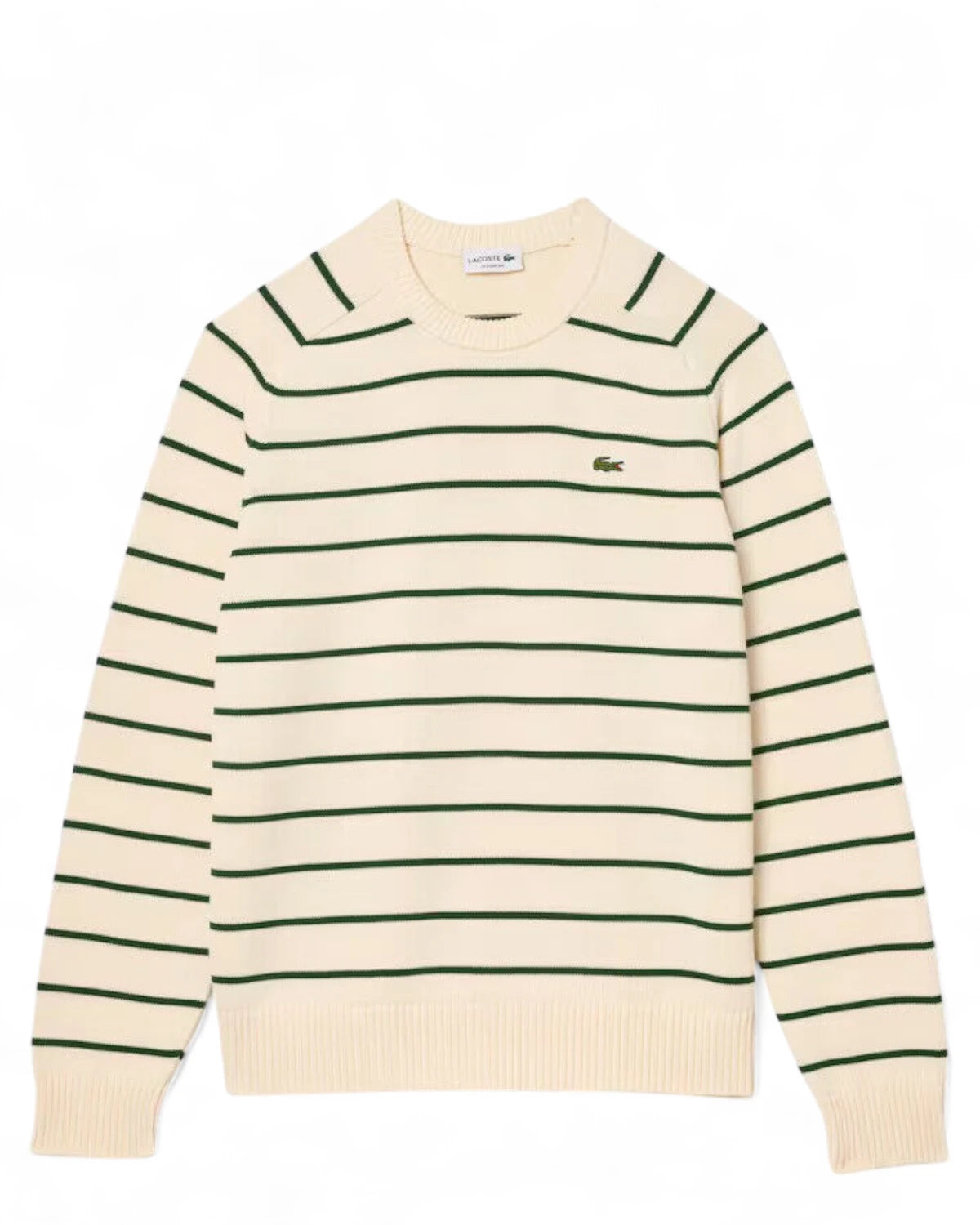 Maglione Girocollo Rigato-LACOSTE-Maglieria-Vittorio Citro Boutique