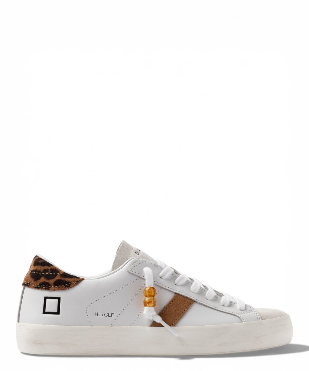 Tenisky D.A.T.E. Hill Low Calf White-Leopard