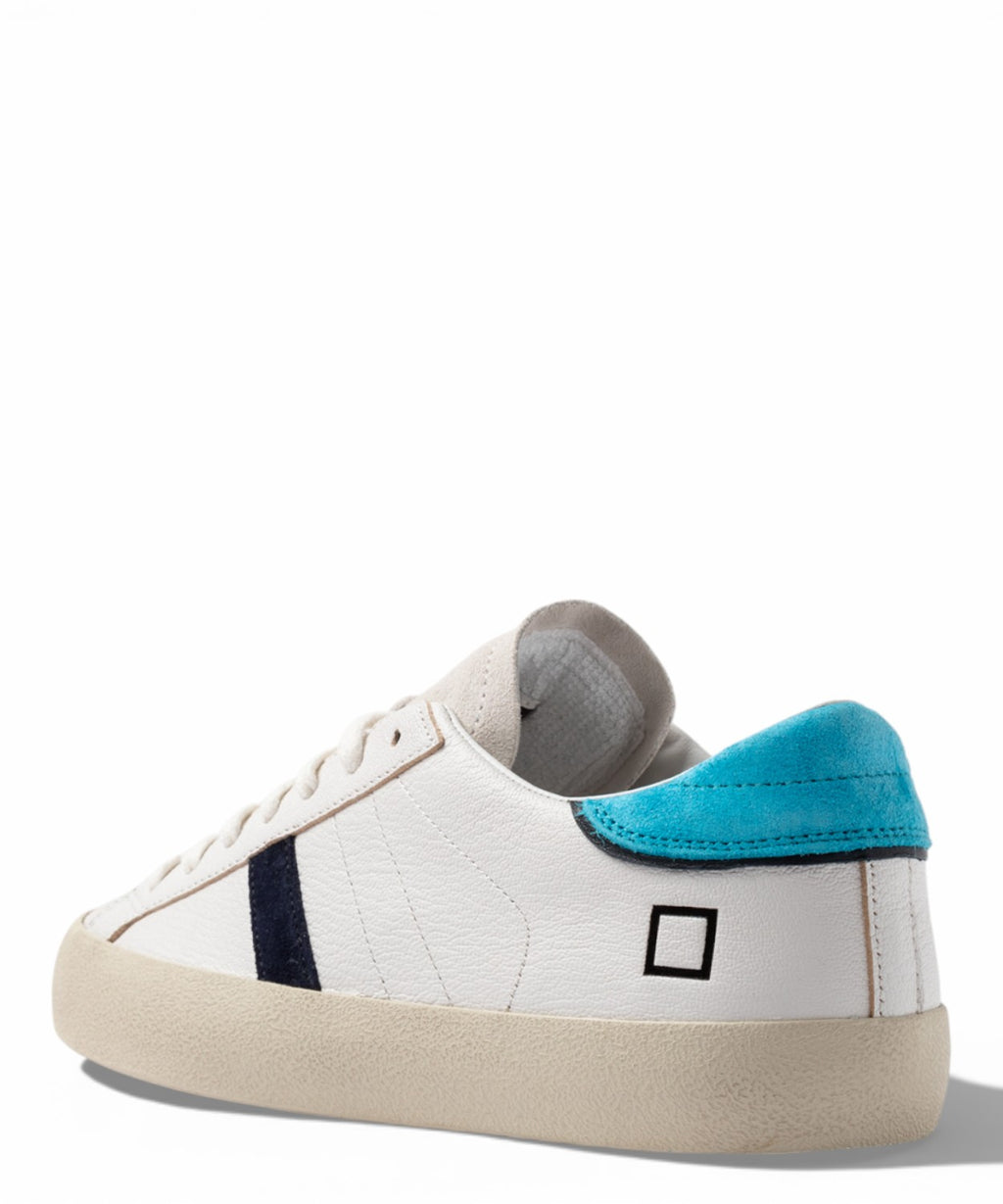 Zapatillas D.A.T.E. Hill Low Fluo Blanco-Azul