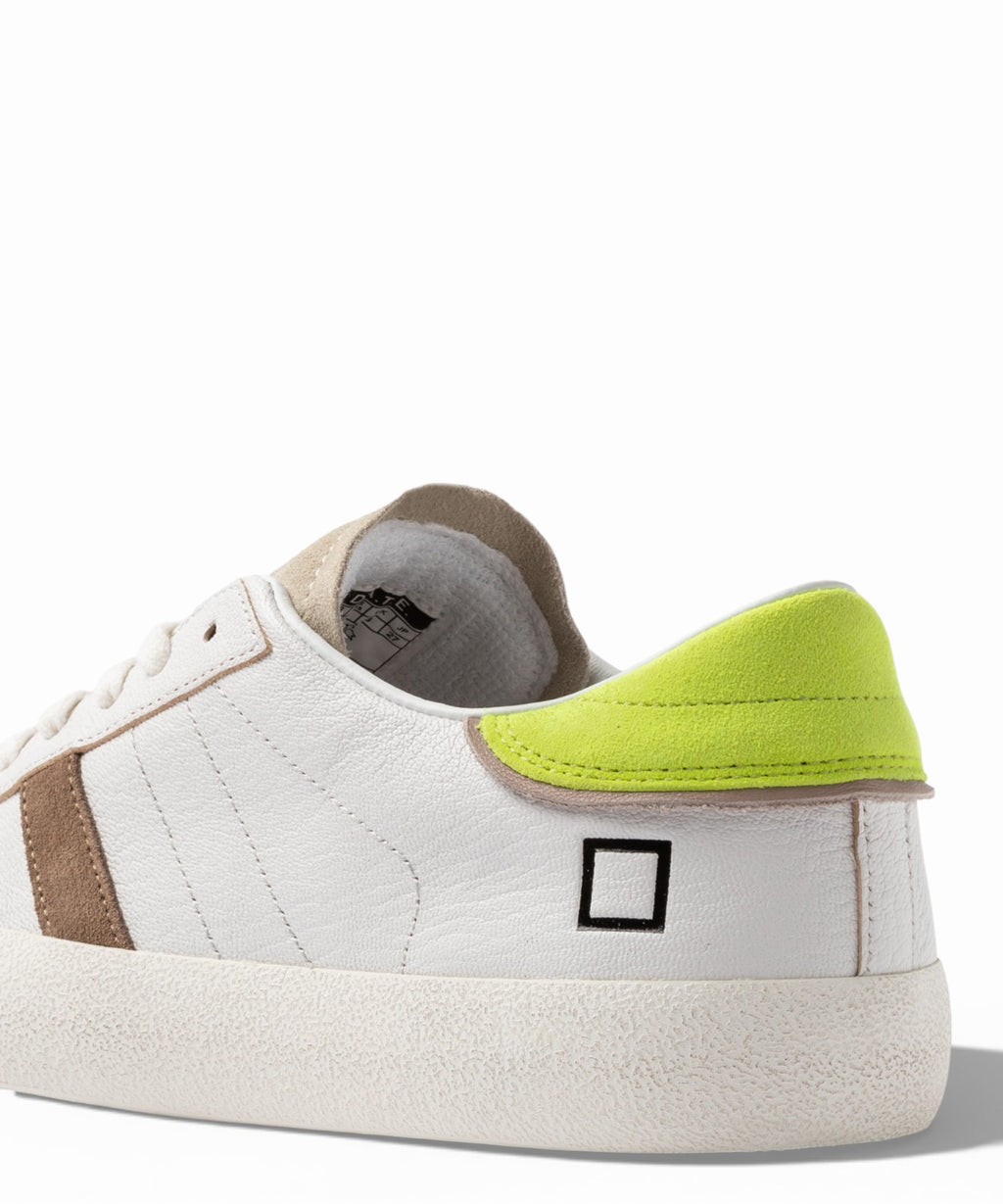 D.A.T.E. Hill Low Fluo White-Yellow Sneakers