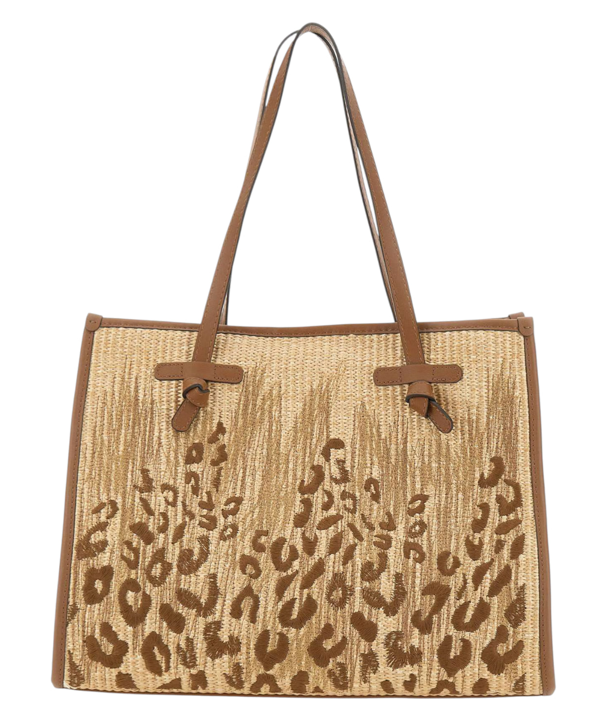 Gianni Chiarini Marcella Bag in Paglia Ricamata