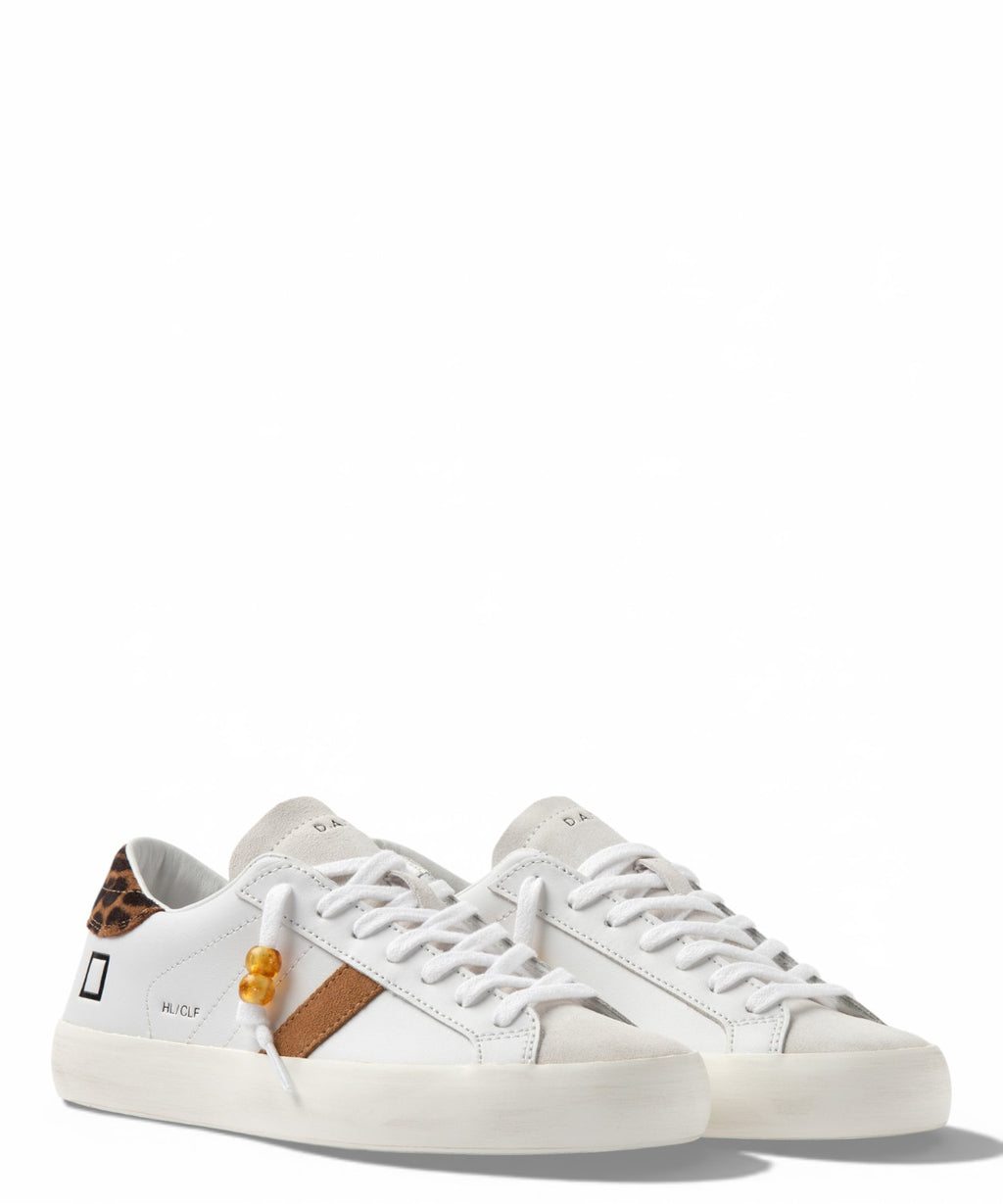 Tenisky D.A.T.E. Hill Low Calf White-Leopard