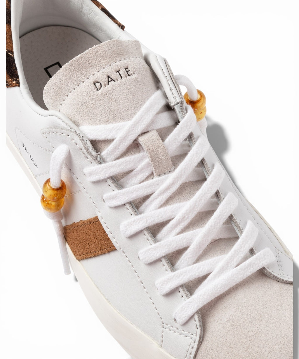 Tenisky D.A.T.E. Hill Low Calf White-Leopard