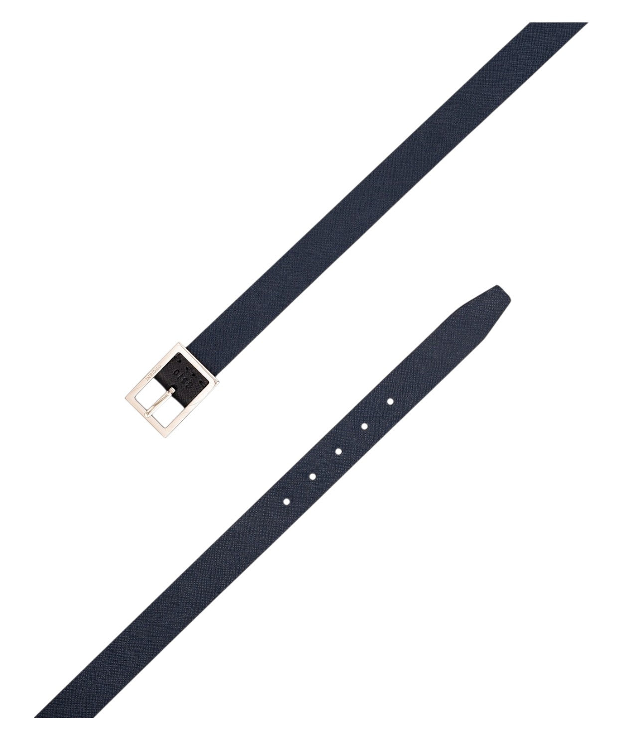 Cintura Reversibile Saffiano Double in Pelle 3 cm