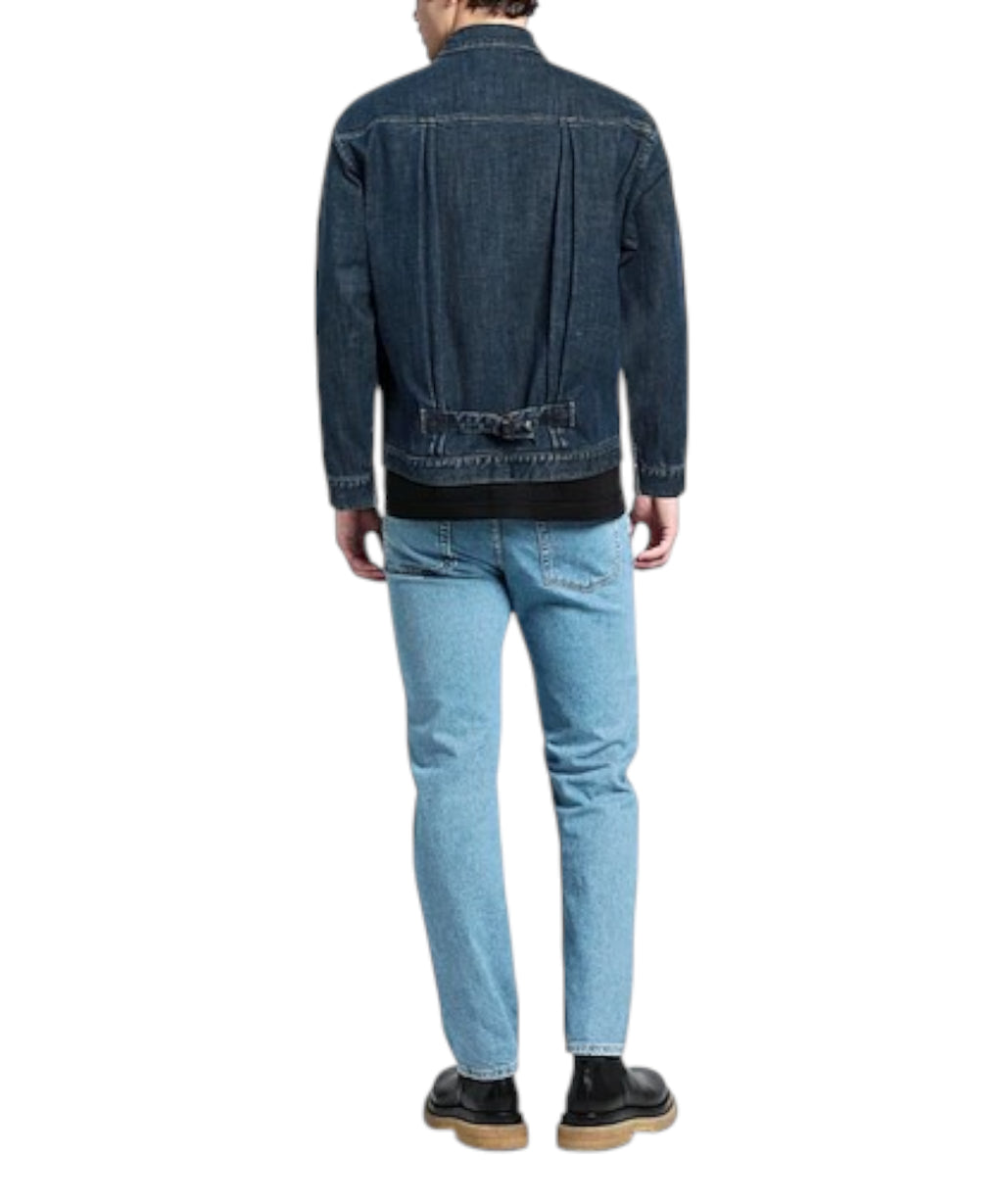 Lardini denim jacket with patch pockets