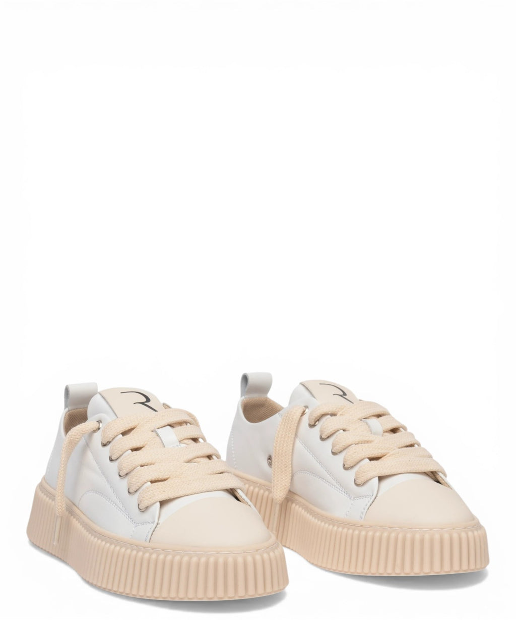 Rhun Sneakers 2020 Treble Białe Skórzane