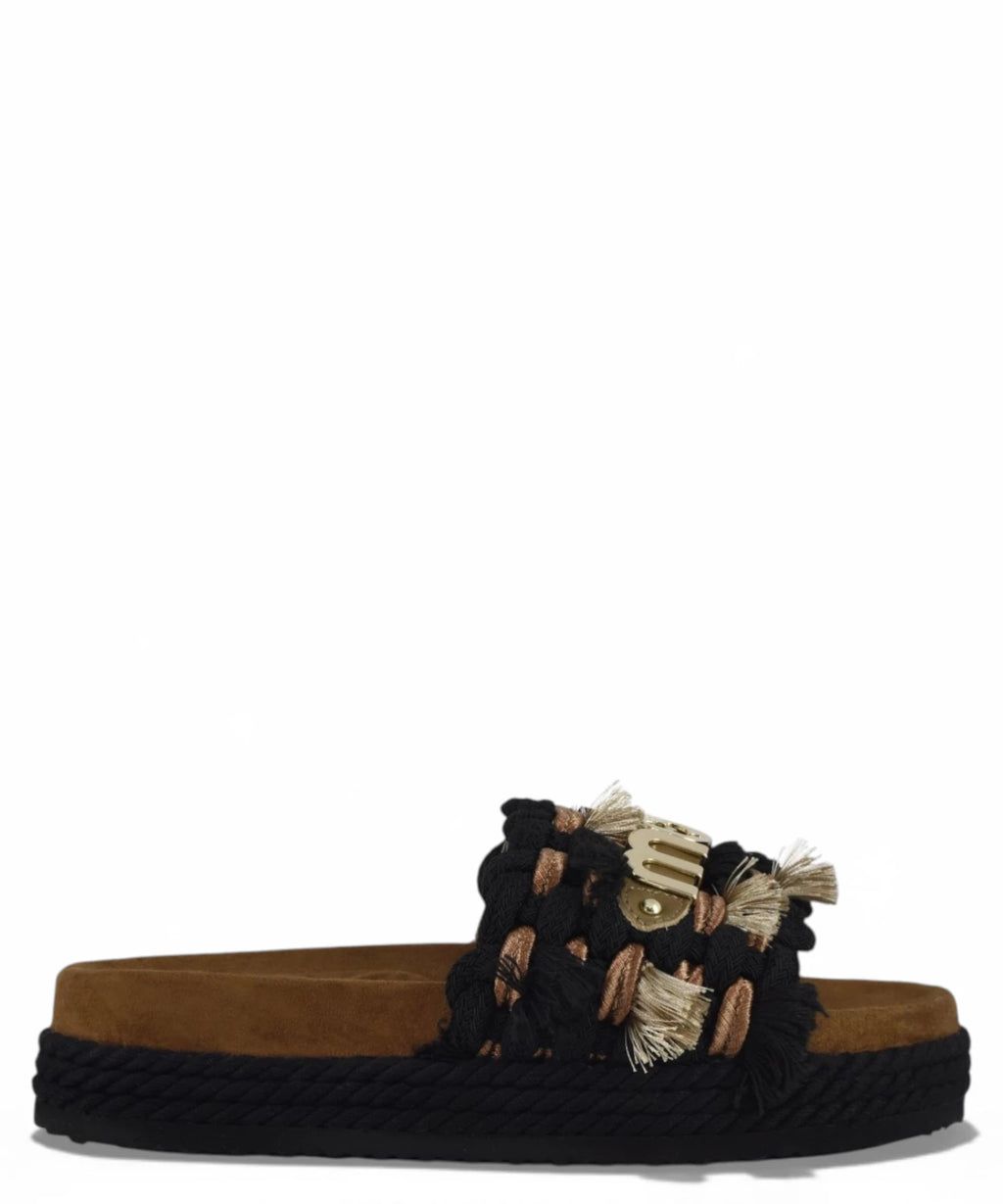 Mou fringed summer sandals