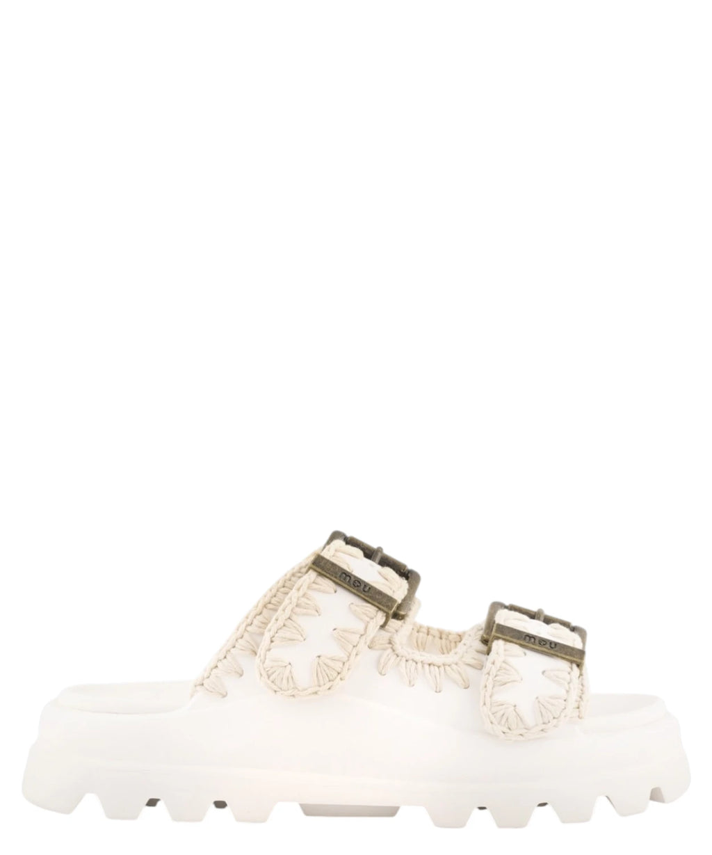 Mou Women's Eva One-Piece Two-Buckle Slide Sandals